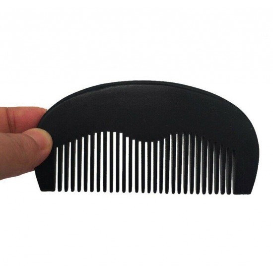 Beard Care Comb Fine Tooth Black Beard Combs Wooden Comb Custom LOGO