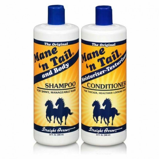 Horse Shampoo Conditioner Combo 32oz Mane Tail Pony Pet Animal Equine Shine New