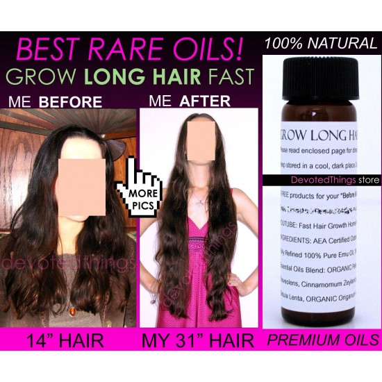 BEST SUPER FAST Hair Growth System Natural Hair Growth Products KIT of 3