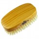 Finest Men's Military Style Hair Brush. Satin / Beech Wood Base. Soft, MS23D