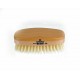 Finest Men's Military Style Hair Brush. Satin / Beech Wood Base. Soft, MS23D