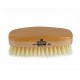 Finest Men's Military Style Hair Brush. Satin / Beech Wood Base. Soft, MS23D