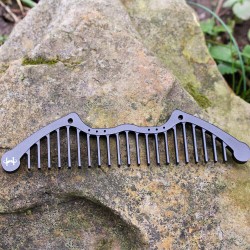 Closeout Lot Custom Anodized Aluminum Beard Combs - Barbershop Inventory