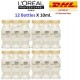 6X 12X LOREAL Power Repair Cortex Lipidium Damaged Hair Treatment Serum 10ml.