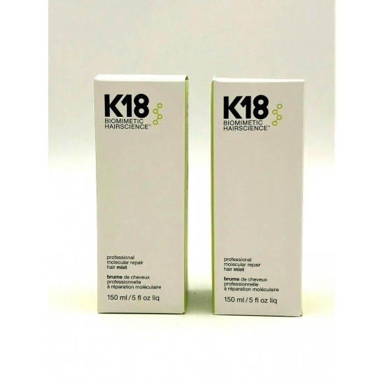 K18 Professional Molecular Repair Hair Mist 5 oz-Pack of 2