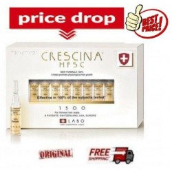 NEW 100% CRESCINA LABO HFSC 1300 MEN- ADVANCED SEVERE Hair Loss 20 Vials !