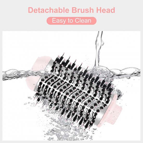 Hair Dryer Brush Set, IG INGLAM 4 in 1 Blowout Brush, Negative Ion Detachable Ha