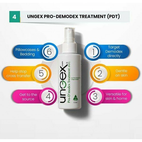 Treat Demodex Mites Hair Face Body, Acne Rosacea Blepharitis Chalazion Hair loss