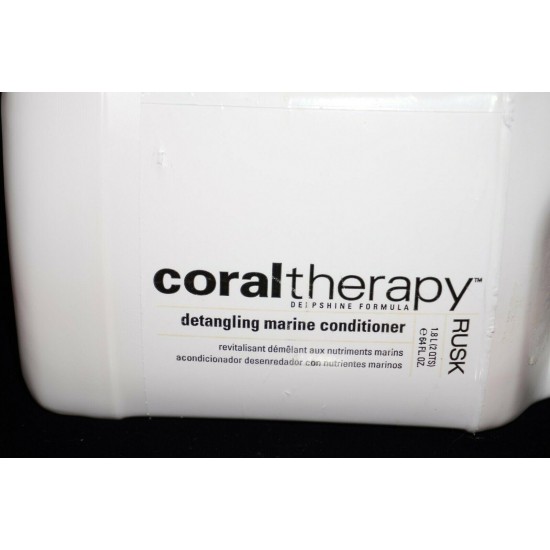 RARE * DISCONTINUED * Rusk CORAL THERAPY Detangling Marine HAIR CONDITIONER 64OZ