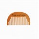 Custom LOGO-Peach Wood Fine Tooth Moon Combs Wooden Comb For Women Men