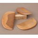 Custom LOGO-Peach Wood Fine Tooth Moon Combs Wooden Comb For Women Men