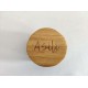 Customize Logo-Bamboo Wood boar bristle beard brush Mini Round Moustach Brush