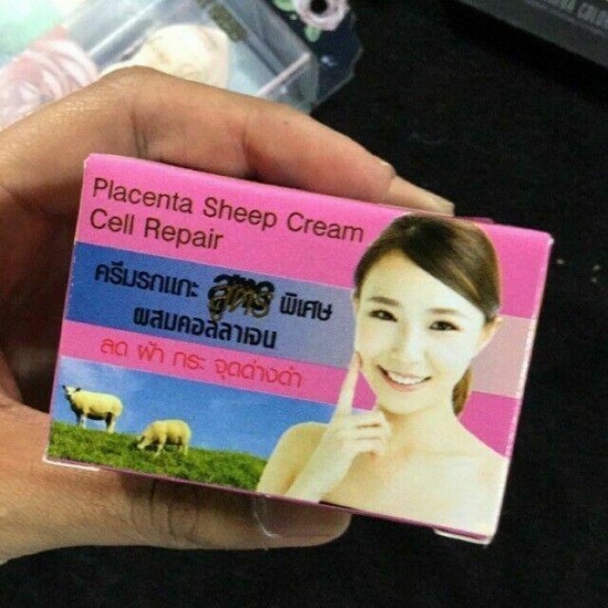 12x White Rose Sheep Placenta Whitening Extra Cell Repair Collagen Cream Freckle