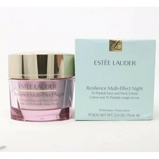 Estee Lauder Resilience Multi-Effect Night Tri-Peptide Face&Neck Creme NIB 2.5oz