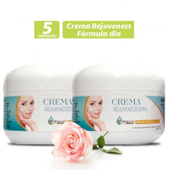 5 Cremas Rejuvenecedoras Día Limpieza Facial Profunda Células Madre 100% NATURAL