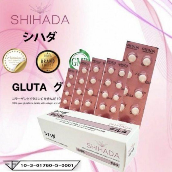 2 X Gluta Shihada Gluta Pure 100% Whitening Skin Anti-aging Slow the aging DHL