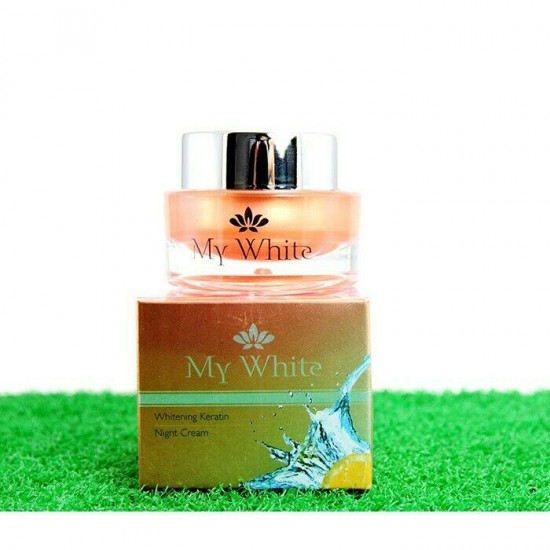 10 x My White Whitening Keratin Night Cream Anti Freckles Dark Spots Soft Skin