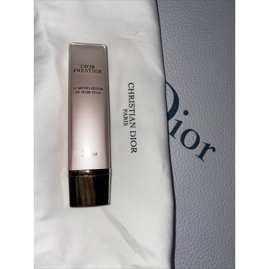 Dior Prestige Le Micro Serum De Rose Yeux Eye Serum 15 ml New With Cloth Full Sz