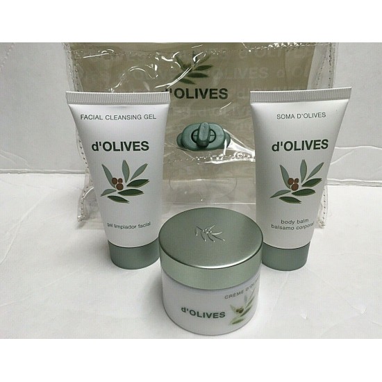 SOMA D'OLIVES FACE MOISTURIZING, CLEANSING GEL & BODY BALM NIP made in SPAIN!