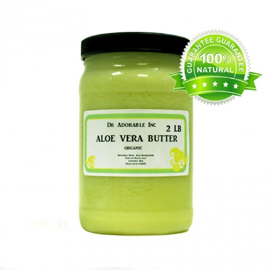 RAW ALOE VERA BUTTER ORGANIC COLD PRESSED PURE 2 OZ 4 OZ 8 OZ 12 OZ-12 LB