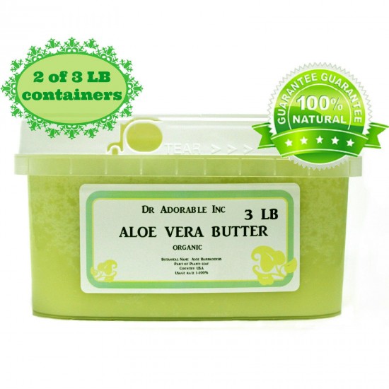 RAW ALOE VERA BUTTER ORGANIC COLD PRESSED PURE 2 OZ 4 OZ 8 OZ 12 OZ-12 LB