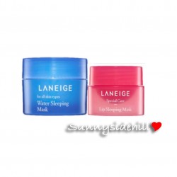 LANEIGE Good Night Sleeping Care Set Lip Mask 3g + Water Sleeping Mask 15ml SALE