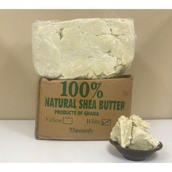 RAW AFRICAN SHEA BUTTER Unrefined Organic White/Ivory Pure Premium Choose Size