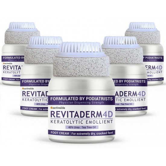 Activelife Revitaderm 4D with 40% Urea for Dry Cracked Callused Skin & Feet