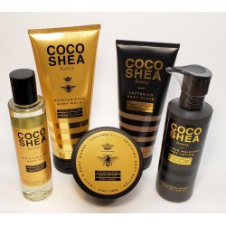 Rare! COCOSHEA HONEY DELUXE SET Body Butter Moisturizing Oil Wash Scrub Lotion