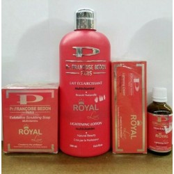 Pr. Francoise Bedon ROYAL Lightening Lotion, Soap, Serum, Cream (4pc Combo Set)