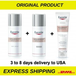 Eucerin Ultrawhite Spotless Anti Pigment Day Night Cream Cleanser FAST SHIP