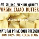 Raw CACAO BUTTER 100% Pure Organic Cocoa Bean Unrefined FOOD GRADE 1 4 8 5 oz Lb