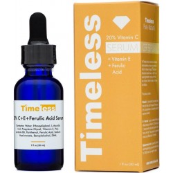 20% vitamin c serum + vitamin e + ferulic acid  1 oz (30 ml ) Timeless skin care