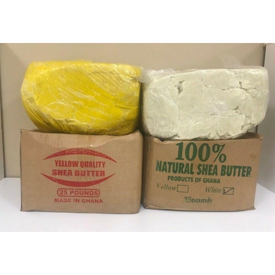 100% RAW AFRICAN SHEA BUTTER Unrefined Organic Pure GHANA Choose SIZE And COLOR