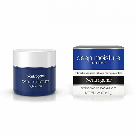 Neutrogena Deep Moisture Night Cream With Glycerin & Vitamin D3, 2.25 oz, 9 Pack