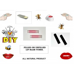 DIY. NEW. BULK TUBE, JAR, TINS. LIP BALM. UNLABELED WITH FLAVORS. USA SELLER.