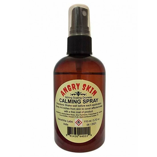 Angry Skin Calming Spray  Zinc Pyrithione  Eczema & Psoriasis For Dry Skin