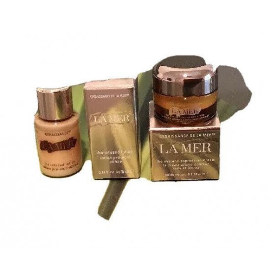 3x Genaissance La Mer The Serum Essence, Eye Expression Cream, Infused Lotion