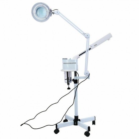 3 in 1 5X Magnifying Lamp Facial Steamer Hot Ozone Machine Spa Salon Beauty USA