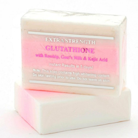 12 Bars of Premium Extra Strength Whitening Soap w/ Glutathione & Goat's milk