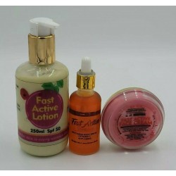 Fast Active Lotion+Serum +Face Cream SPF50 3PCS SET