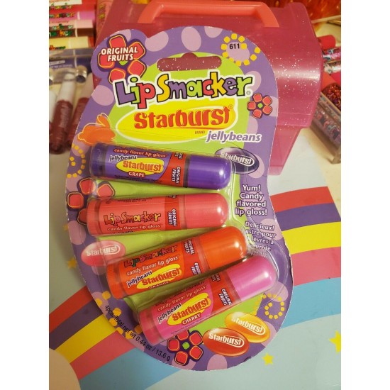 RARE!!! VINATGE BONNE BELL starburst jellybean lipsmacker pack.