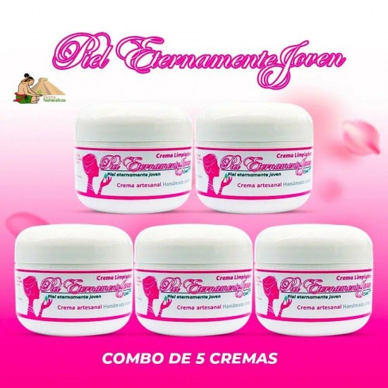 5 Cremas Piel Eternamente Joven Lupita T.T. para todo tipo de piel, manchas