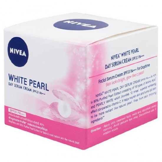 10 x 50ml Nivea White Pearl Day Serum SPF33 PA++ Cream Extra White Pore Minimize