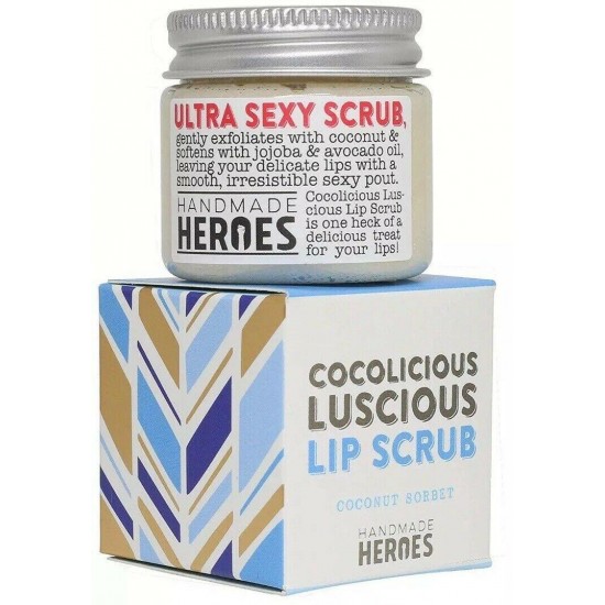 All Natural, Vegan Coconut Lip Scrub - Gentle Exfoliation, Lip Moisturizer