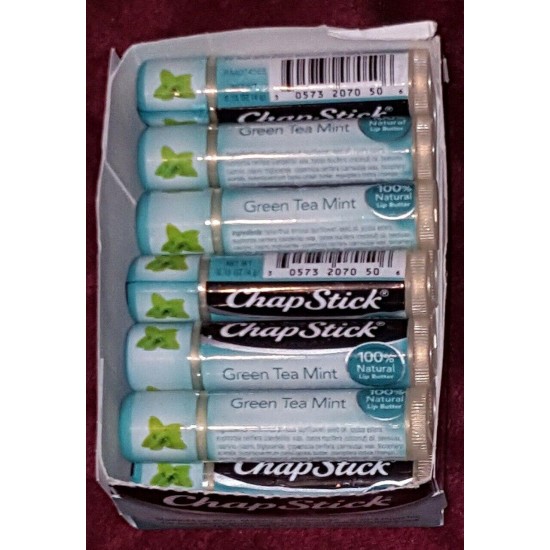 12 Rare Discontinued Green Tea Mint Chap Stick Lip Butter Balms Free Shipping