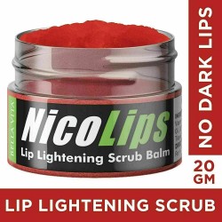 5 X NicoLips dark lips lightening Treatment Lip Balm Scrub FREE DELIVERY