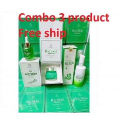 Combo 3 Product Ric Wash Foam, Ric Skin Serum HA+ & Ric Skin Night Cream