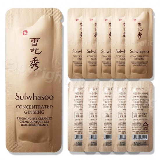 Sulwhasoo Concentrated Ginseng Renewing Eye Cream EX 1ml (10pcs ~ 150pcs) Newist