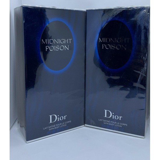 Midnight Poison Dior Satin Lotion 200ml/6.8oz Sealed Discontinued Rare HTF